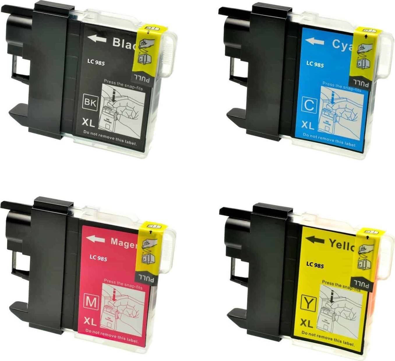 BildeBlekkpatron, erstatter Brother Blekkpakke LC985VALBPDR 2 x Sort/Cyan/Magenta/Gul