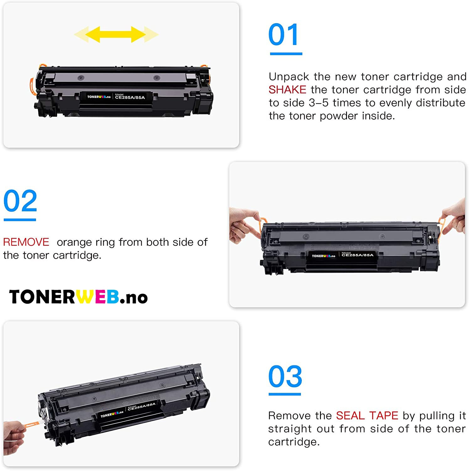 Tonerkassett, erstatter HP Toner Sort LaserJet 85A (Ca 1.600 sider)