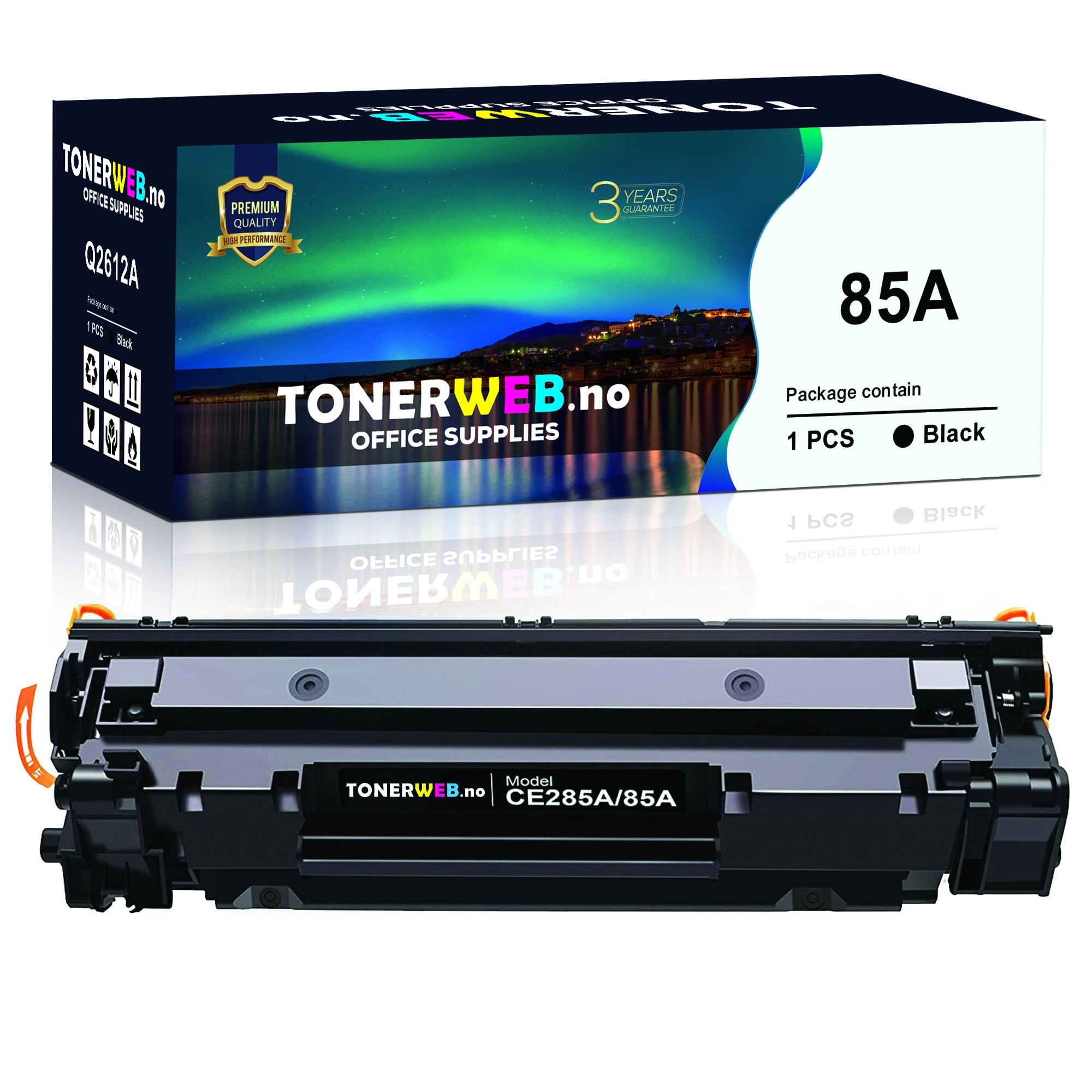 BildeTonerkassett, erstatter HP Toner Sort LaserJet 85A (Ca 1.600 sider)