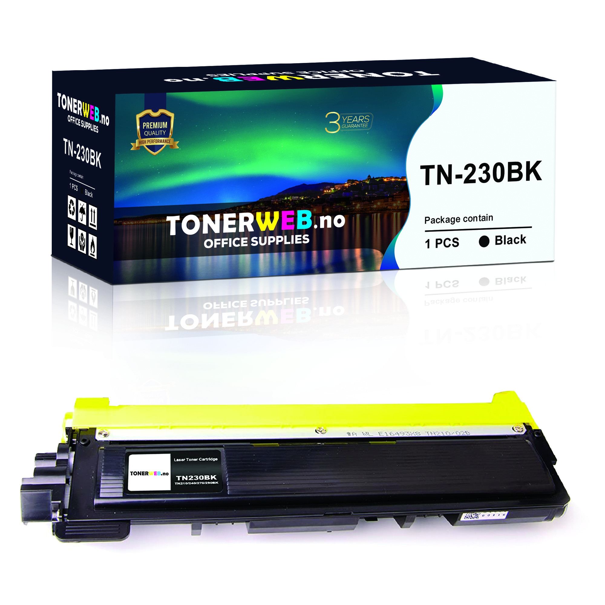 BildeTonerkassett, erstatter Brother TN-230BK Sort (2.200 sider)