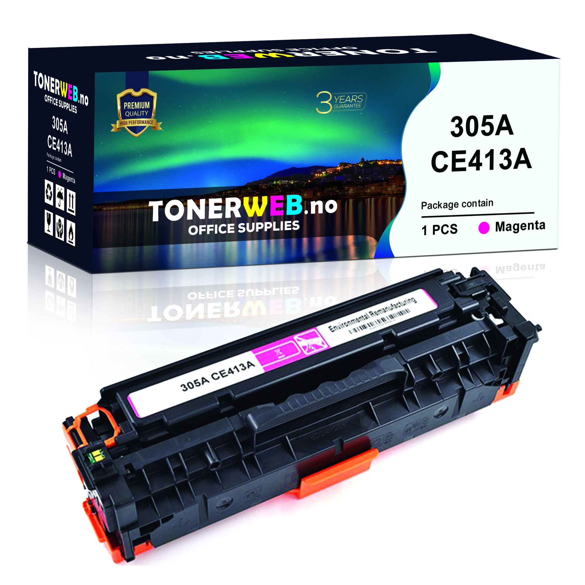 BildeTonerkassett, erstatter HP Magenta 305A (2.600 sider) 