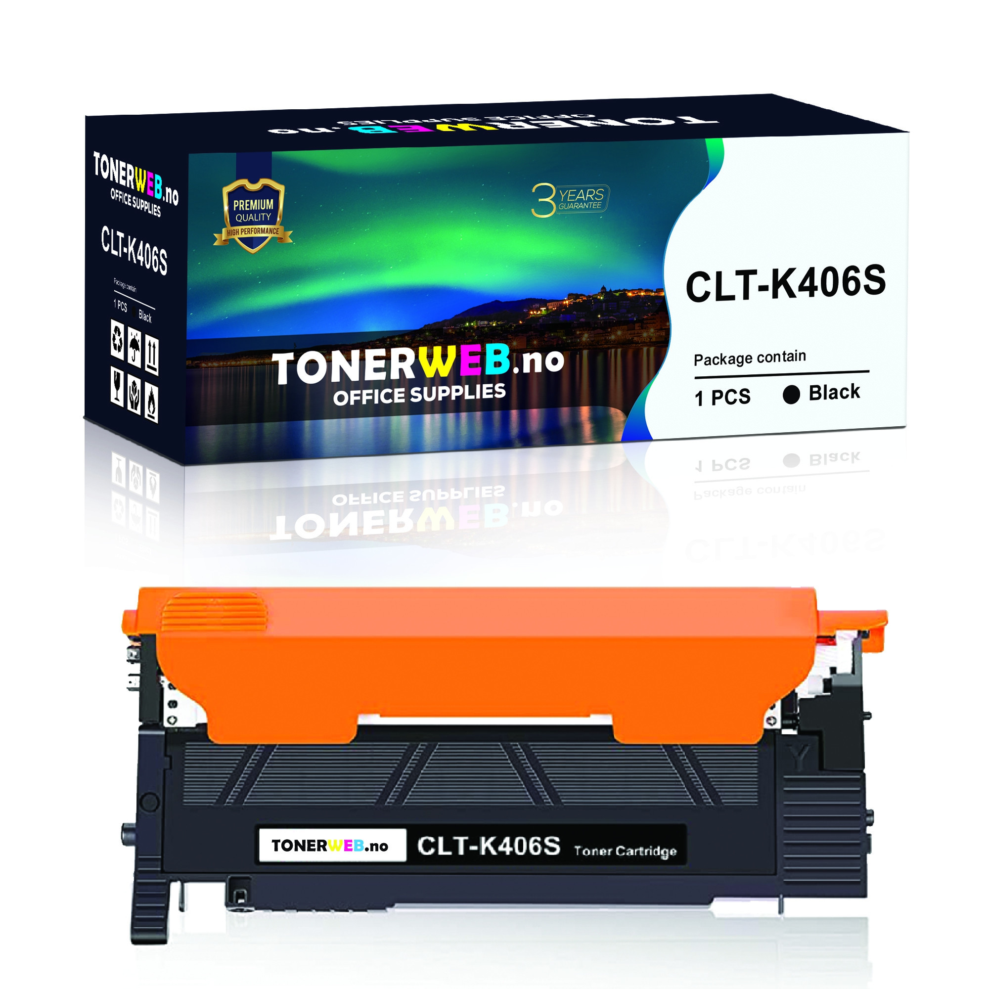 BildeSamsung Toner Sort (1.500 sider) - Erstatter CLT-K406S