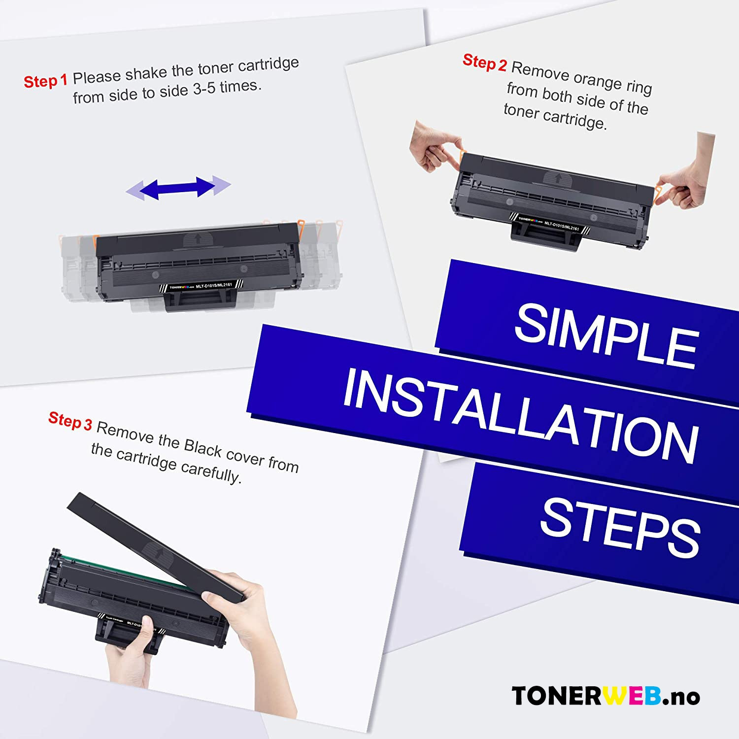 Samsung Toner Sort (1.500 sider) - Erstatter MLT-D101S