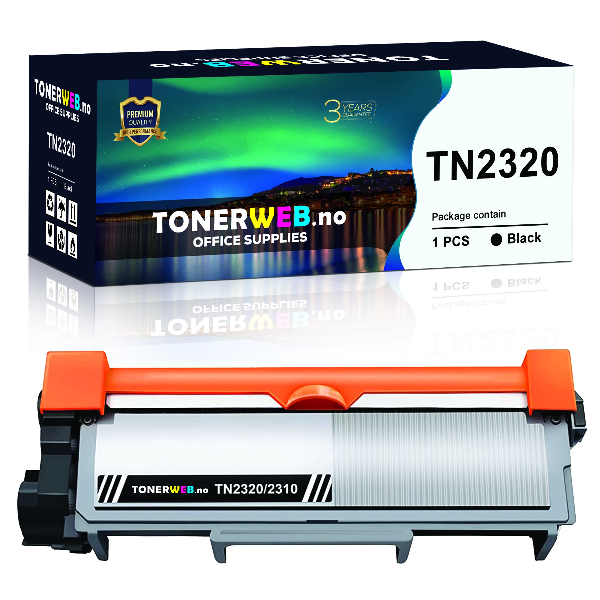 BildeTonerkassett, erstatter Brother TN2320 Sort (2.600 sider)