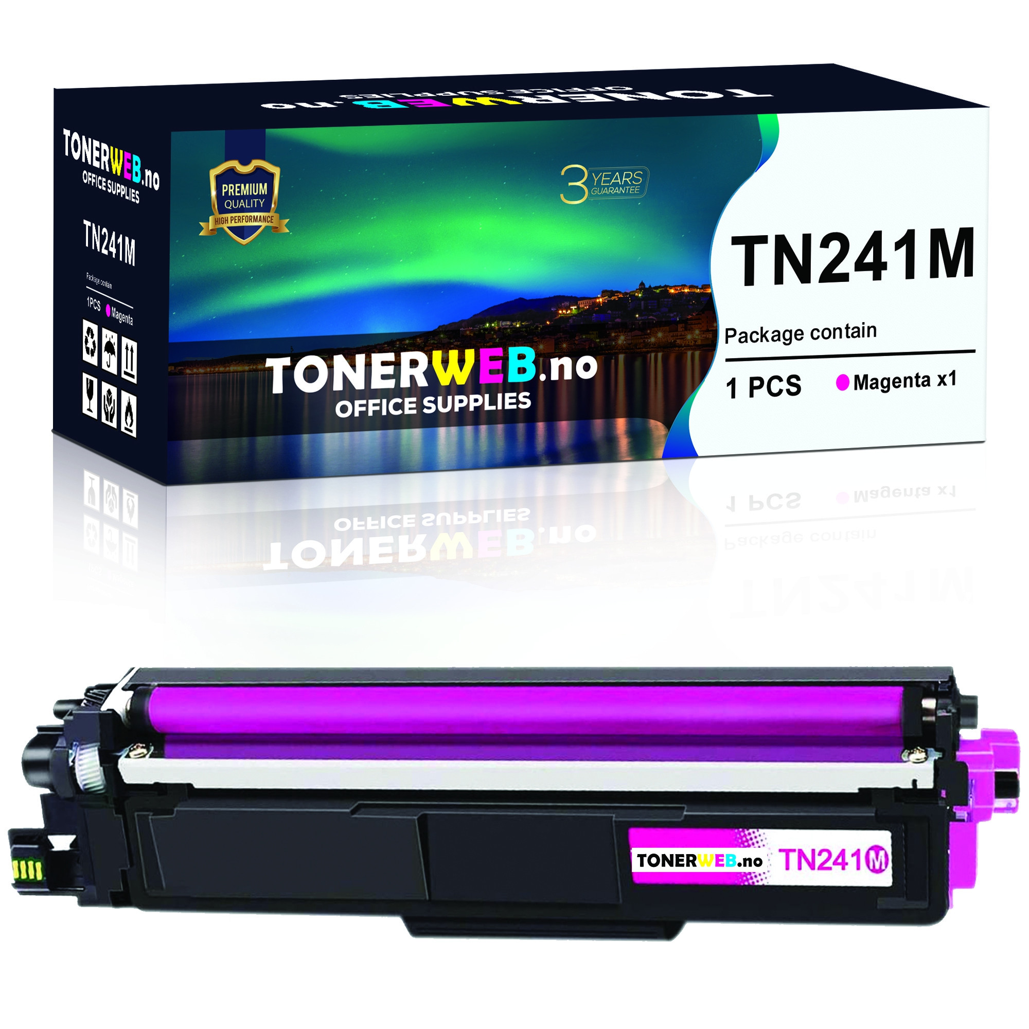 BildeTonerkassett, erstatter Brother TN-241M (1.400 sider)