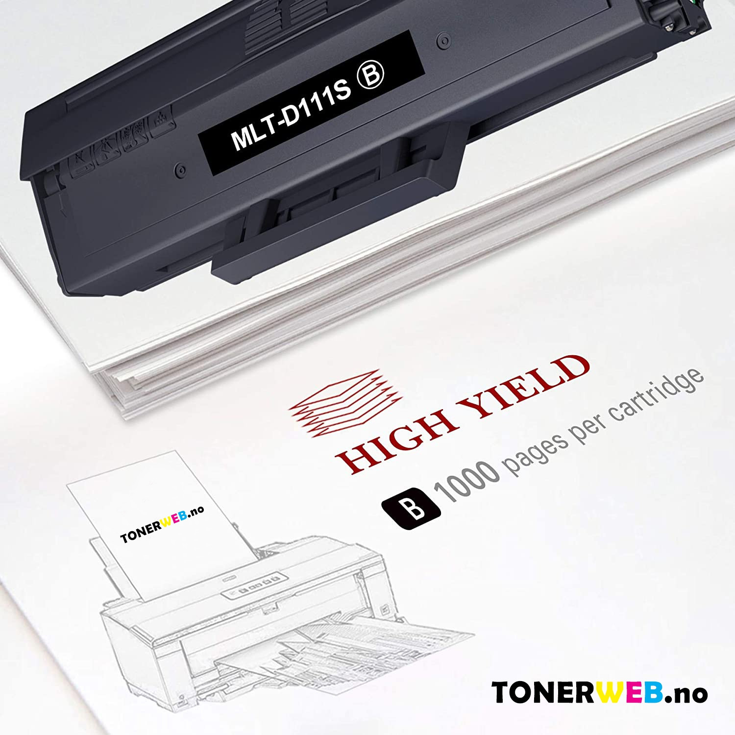 Samsung Toner Sort - Erstatter MLTD-111S (1.000 sider)