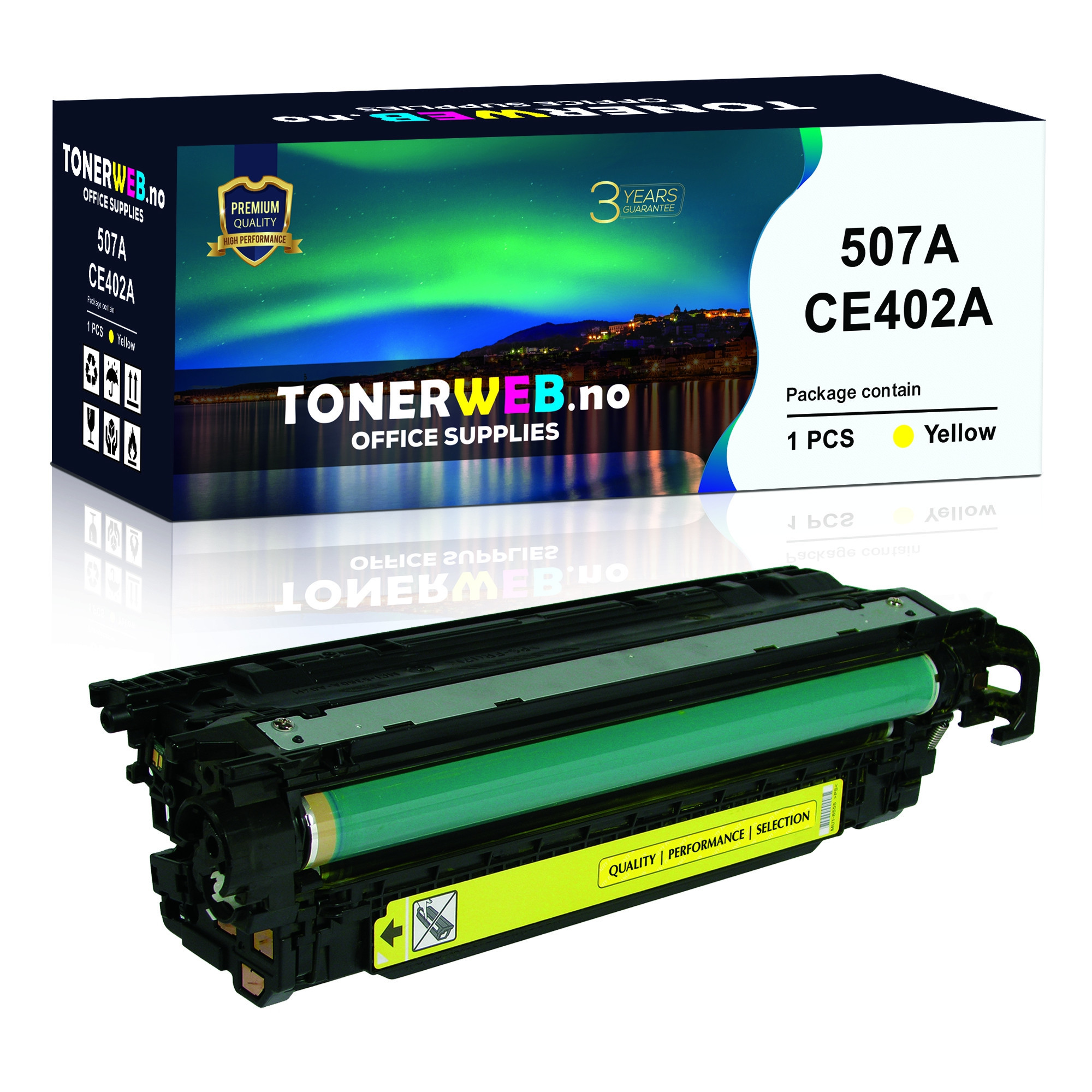 BildeTonerkassett, erstatter HP Gul 507A (6.000 sider)