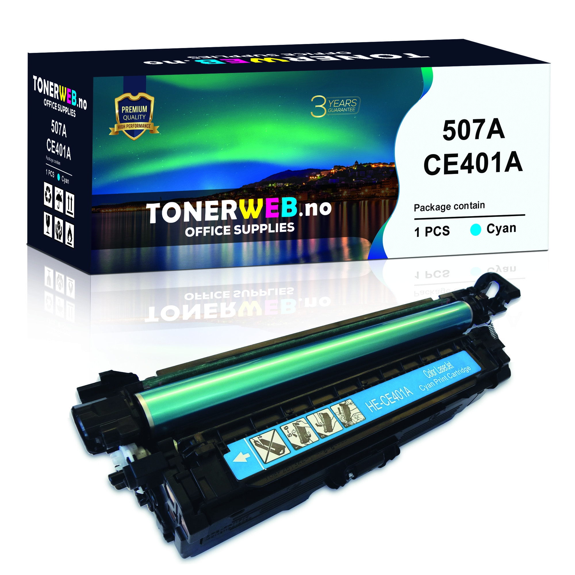 BildeTonerkassett, erstatter HP Cyan 507A (6.000 sider)