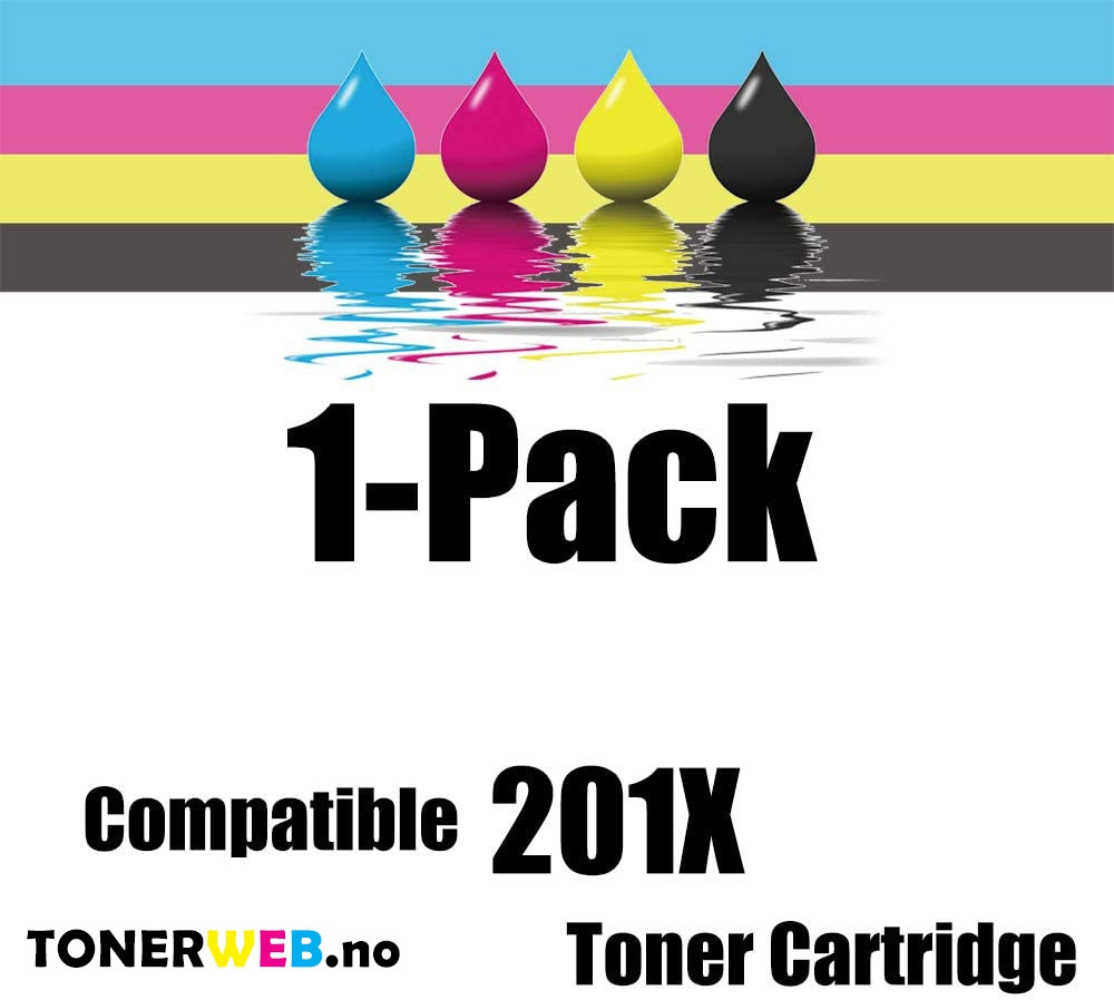 Tonerkassett, erstatter HP Gul 201X (2.300 sider) 