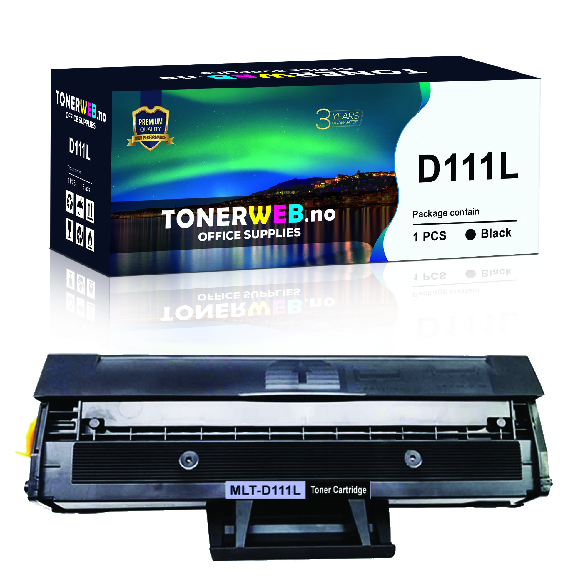 BildeSamsung Toner Sort - Erstatter MLT-D111L (1.800 sider)