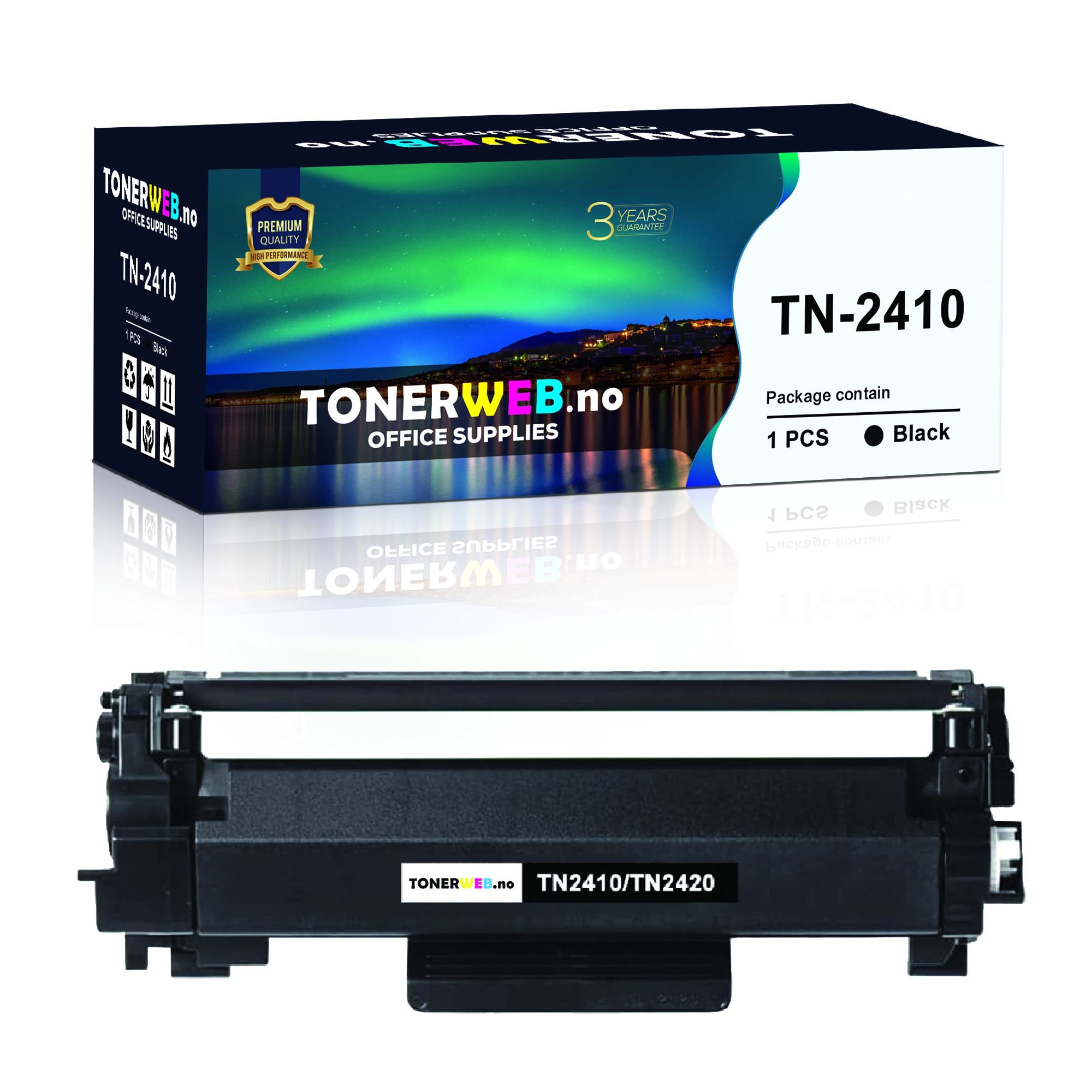 BildeTonerkassett, erstatter Brother TN-2410 Sort (1.200 sider)