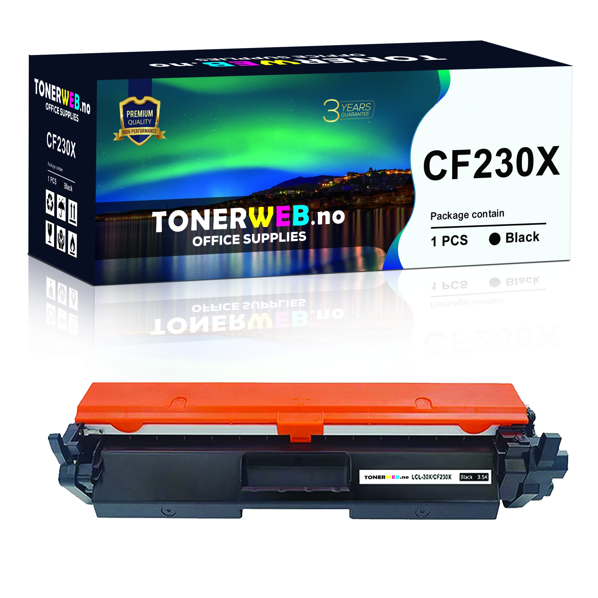 BildeTonerkassett, erstatter HP 30X LaserJet Toner Sort Høykapasitet (3.500 sider)