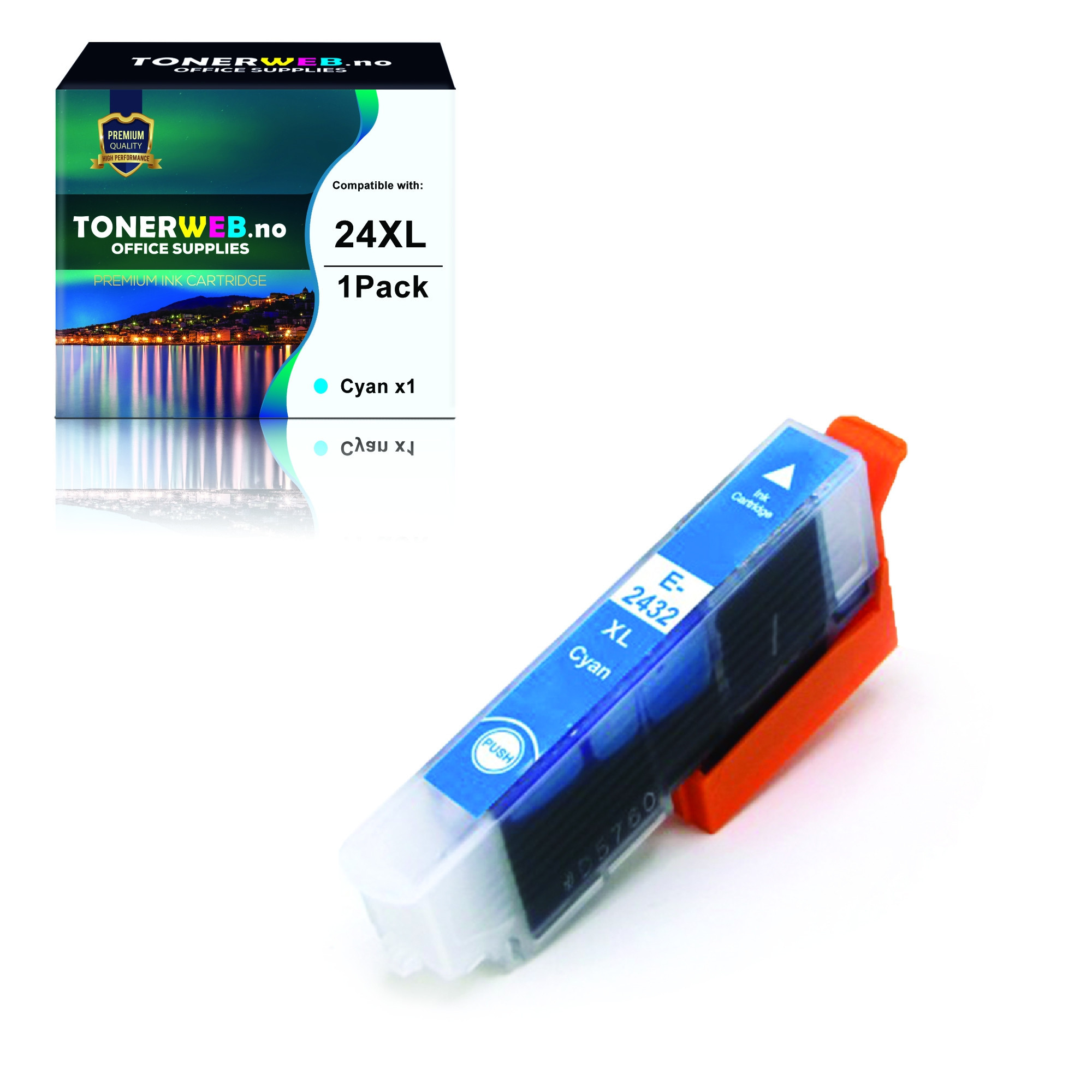 BildeEpson Blekkpatron Cyan 24XL (13,8 ml) - Erstatter T2432