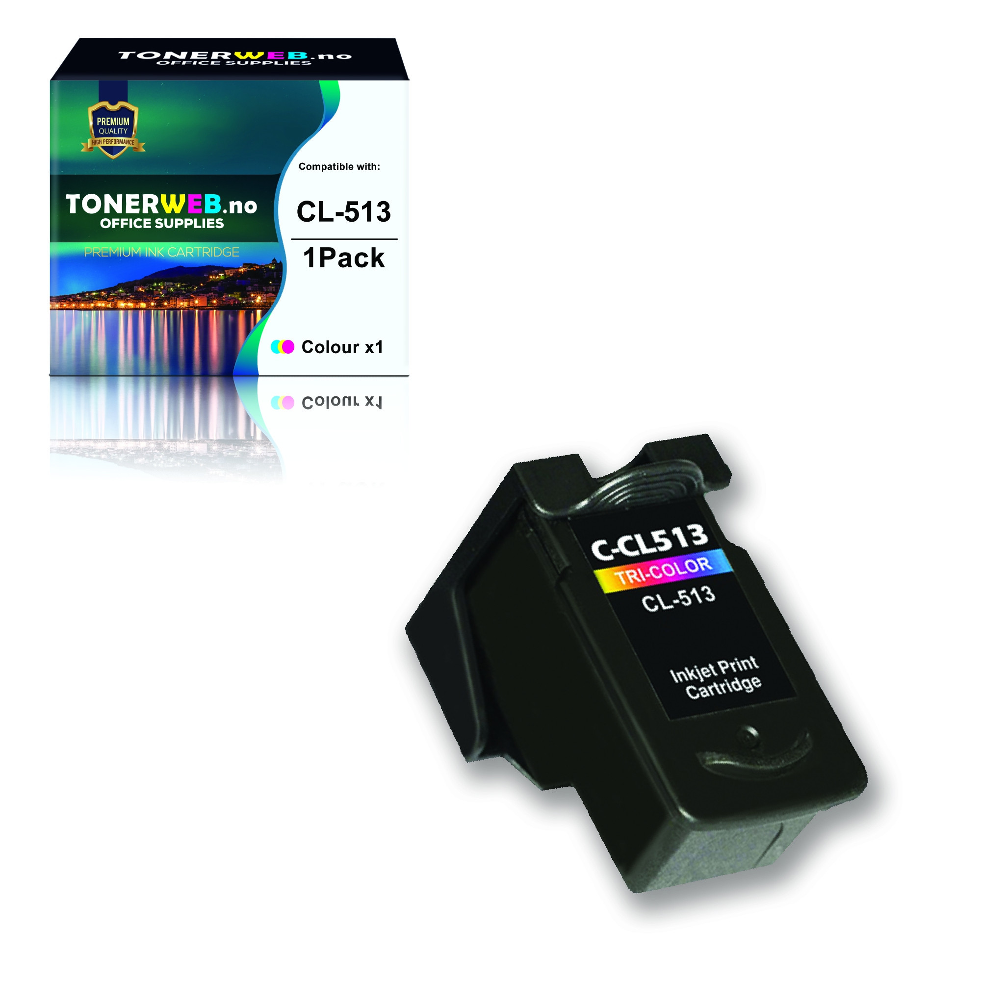 BildeCanon Blekkpatron 3-Farge CL-513 (12 ml) - Erstatter 2971B001