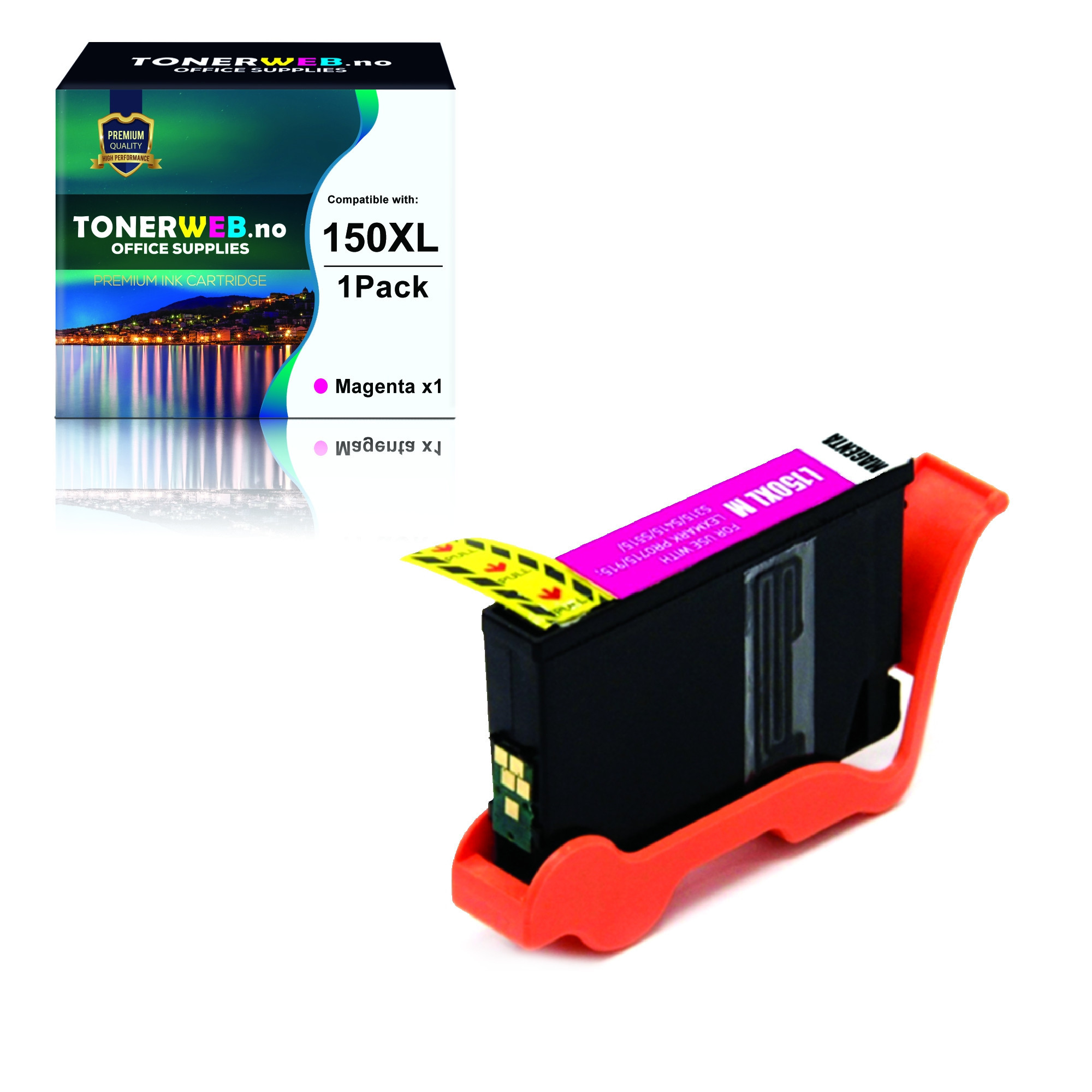 BildeLexmark Blekkpatron Magenta 150 XL (13,8 ml) - Erstatter 14N1616E