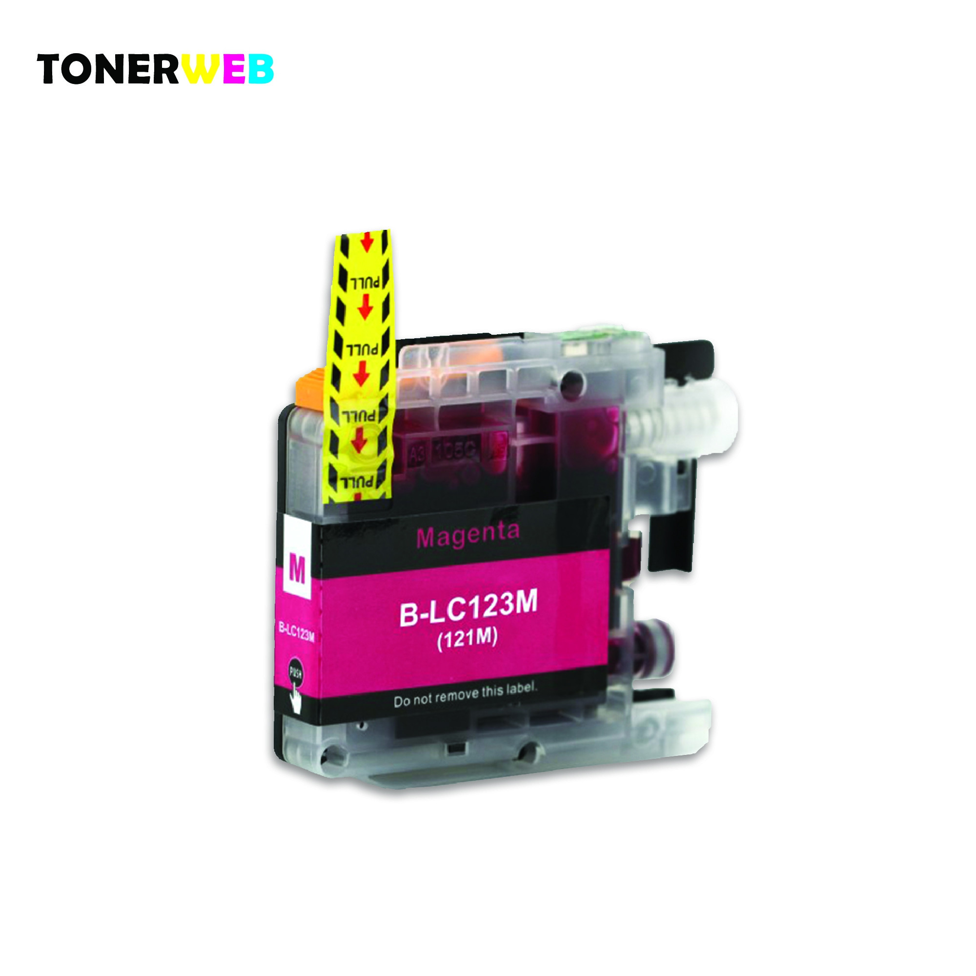 Blekkpatron, erstatter Brother LC123M Magenta (10 ml)
