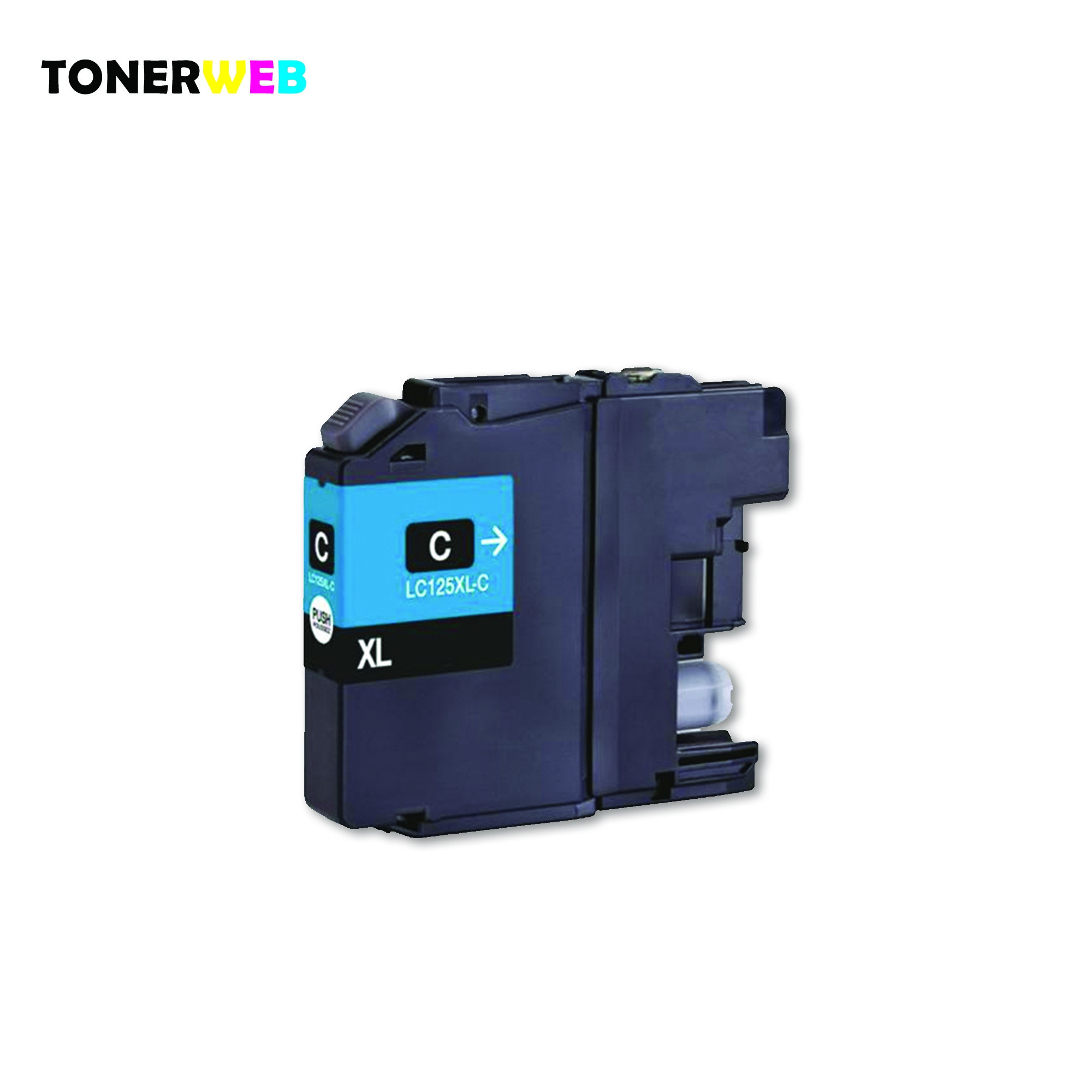 Blekkpatron , erstatter Brother LC125XLC Cyan (16.6 ml)
