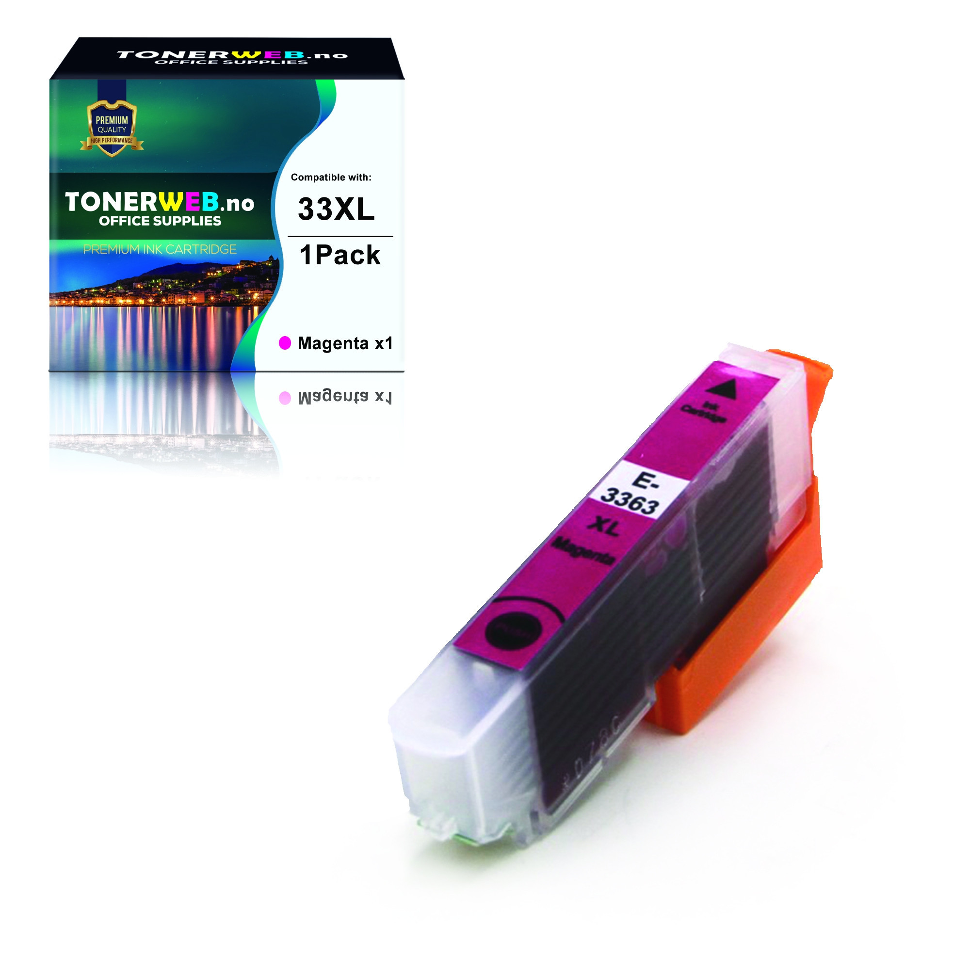 BildeEpson Blekkpatron Magenta 33XL Claria (13,8 ml) - Erstatter T3363
