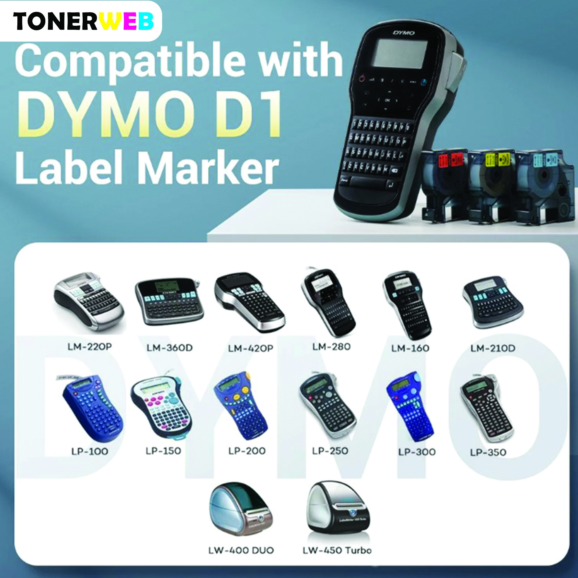 Brother Tape, erstatter Brother P-Touch  TZe-221 Sort På Hvit 9mm (8m)