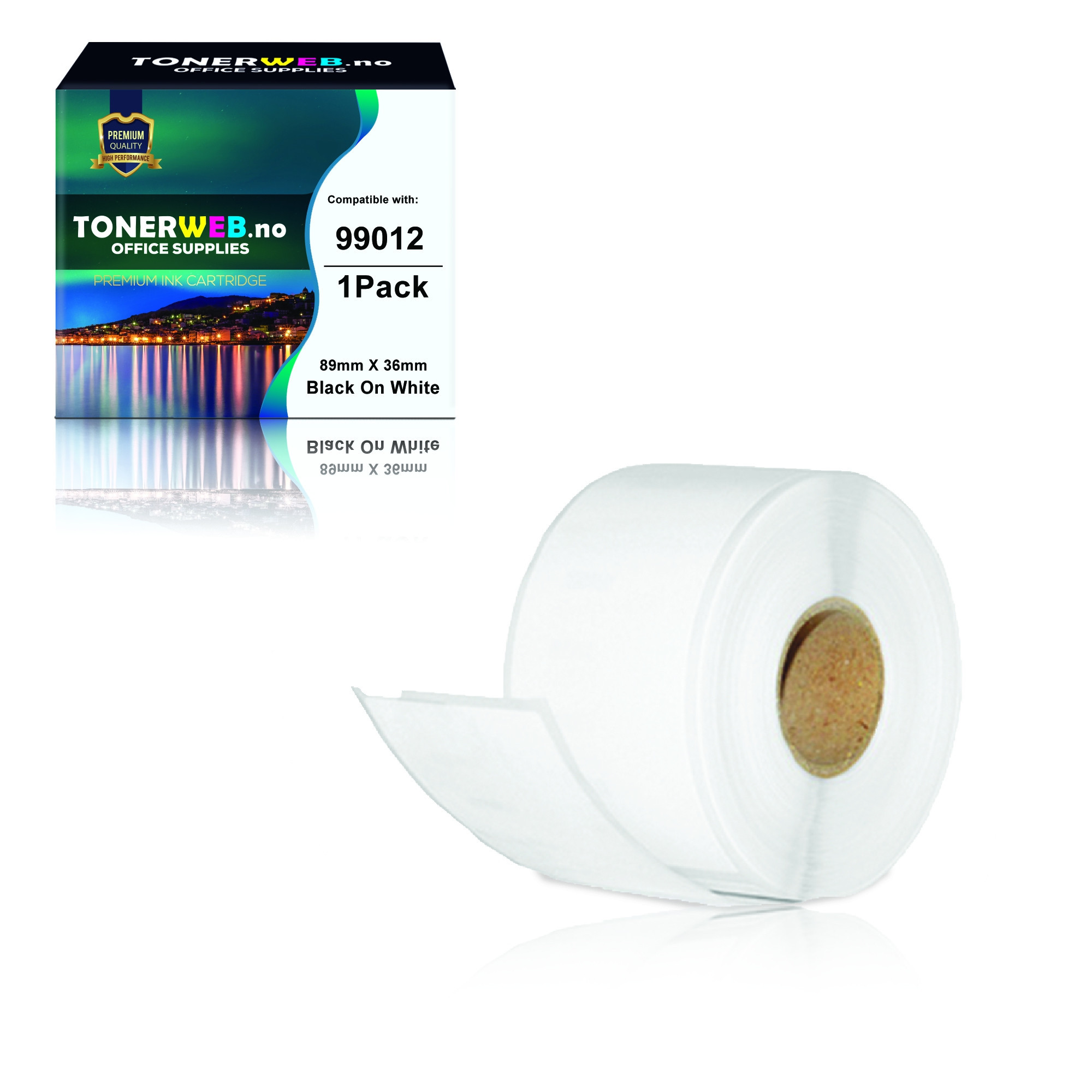 BildeDYMO Etikett 99012 adresse 89x36mm S0722400 - Erstatter 99012