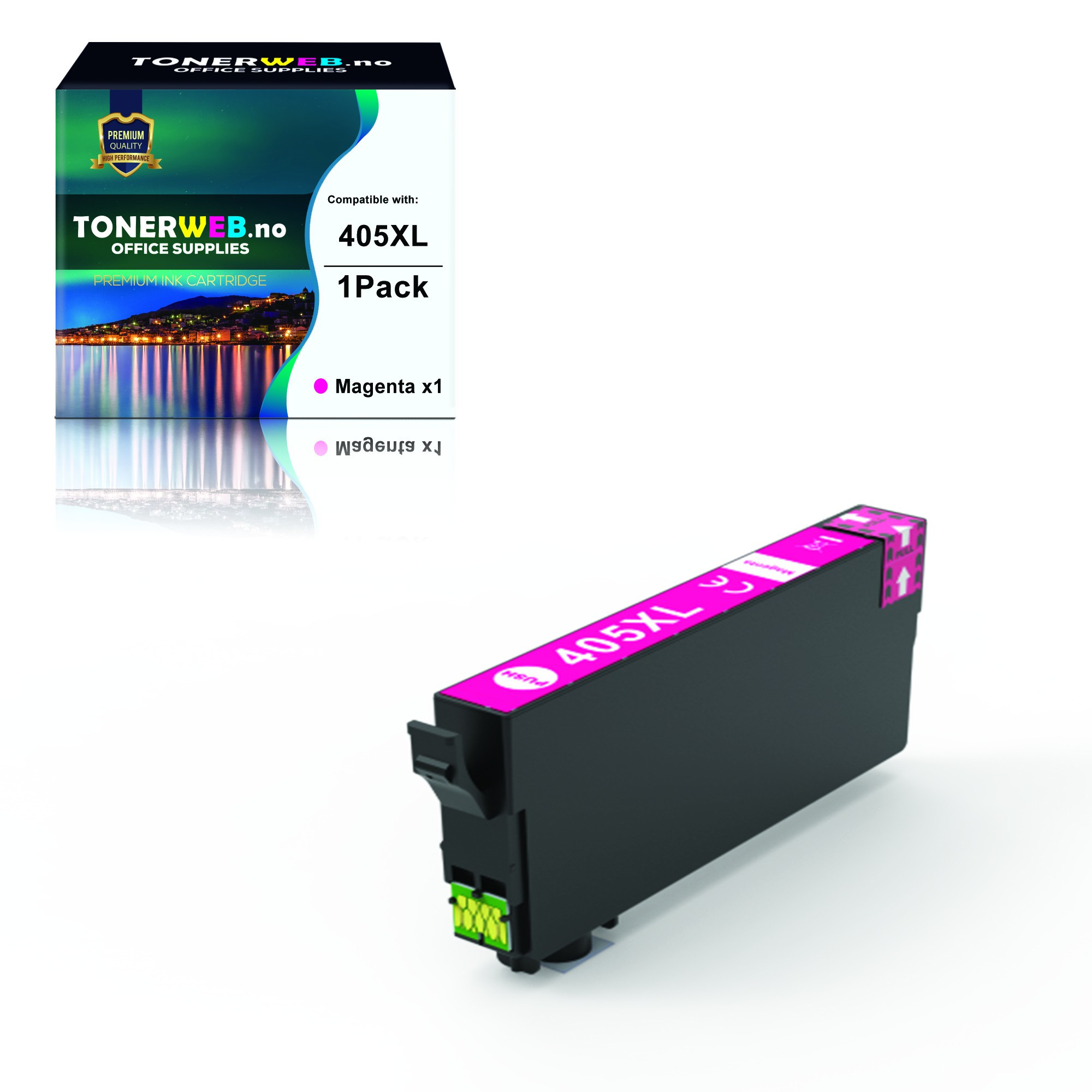 BildeEpson Blekkpatron Magenta 405XL (1100 sider, 14 ml) - Erstatter C13T05H34010