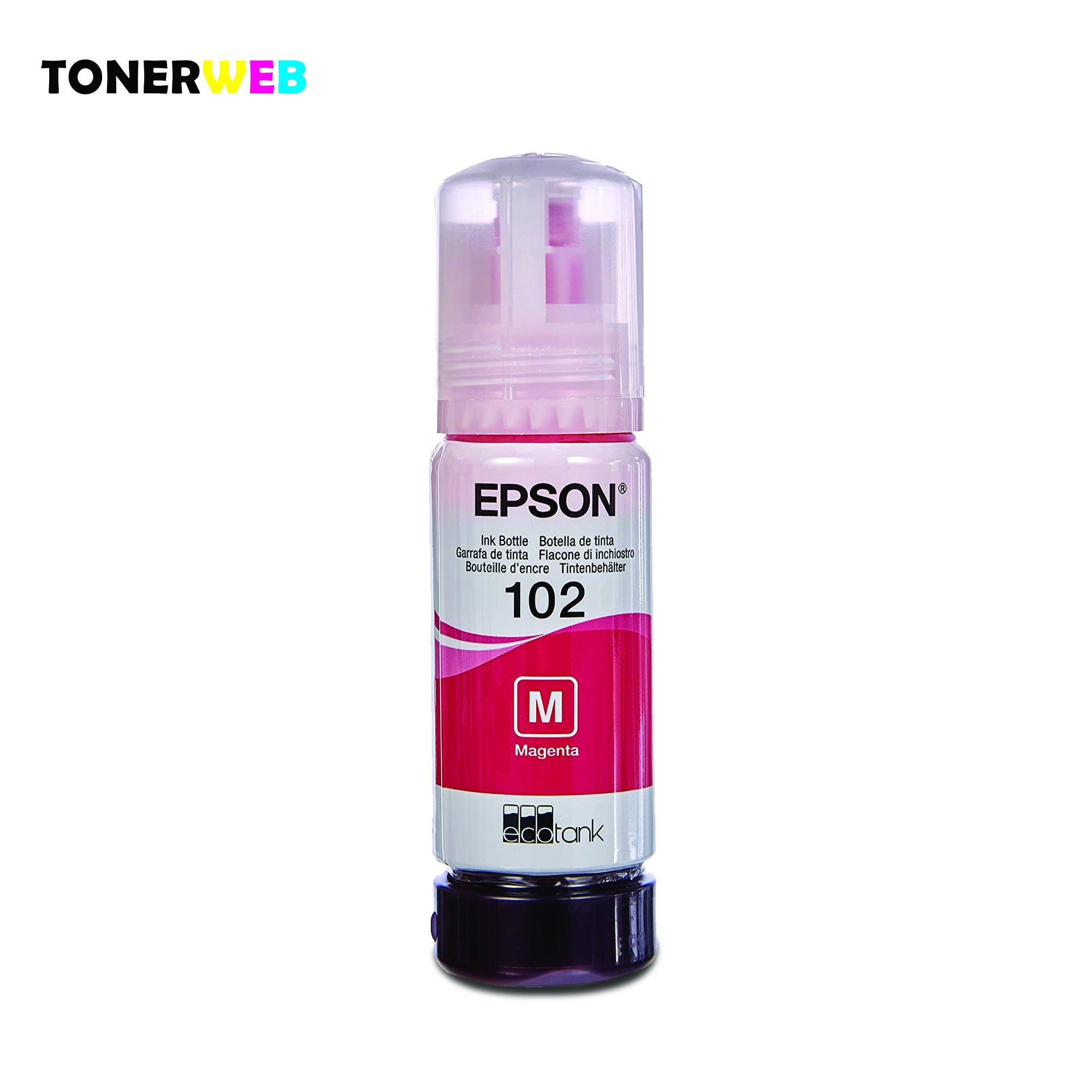 Epson 102 EcoTank Magenta Blekkflaske - Erstatter C13T03R340