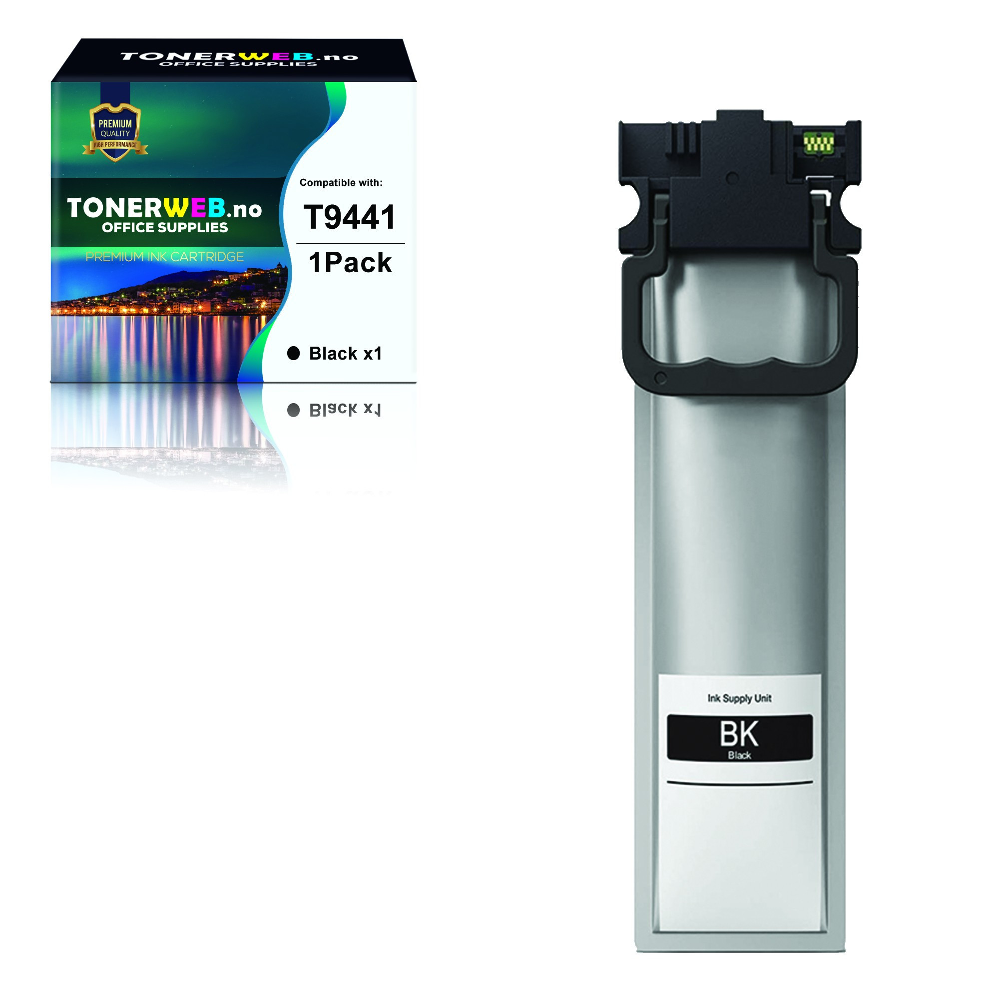 BildeEpson T9441 Blekkpatron Sort 3000 sider - Erstatter C13T944140