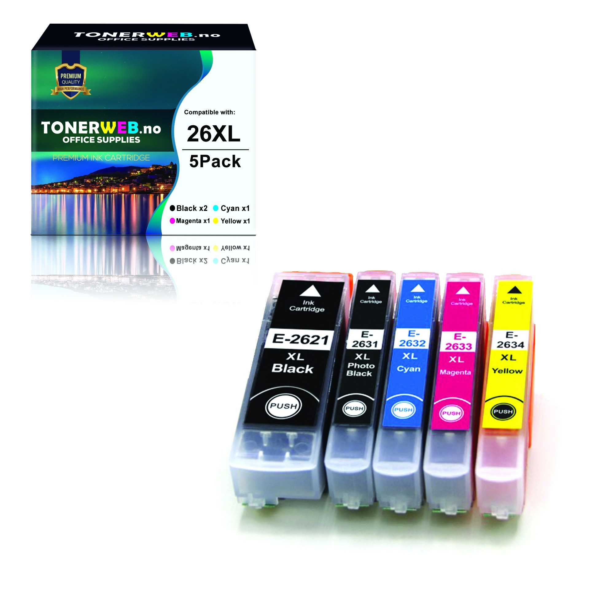 BildeEpson Blekkpakke 5-farger 26XL - Erstatter T2635