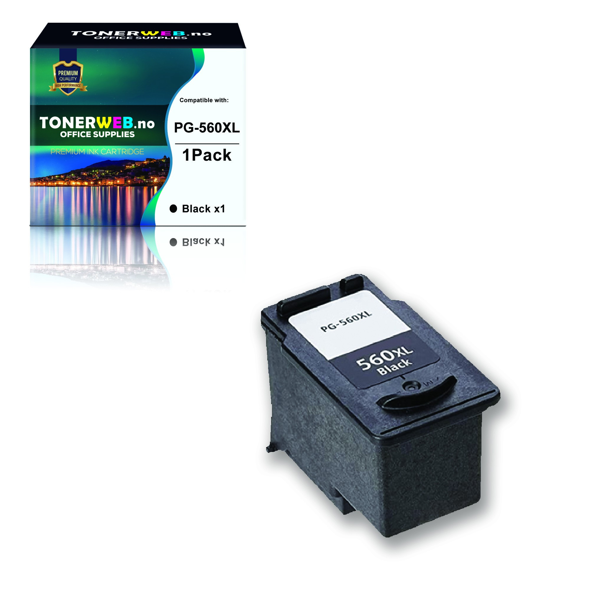BildeCANON PG-560 XL Blekkpatron svart • PG-560XL - Erstatter 3712C001