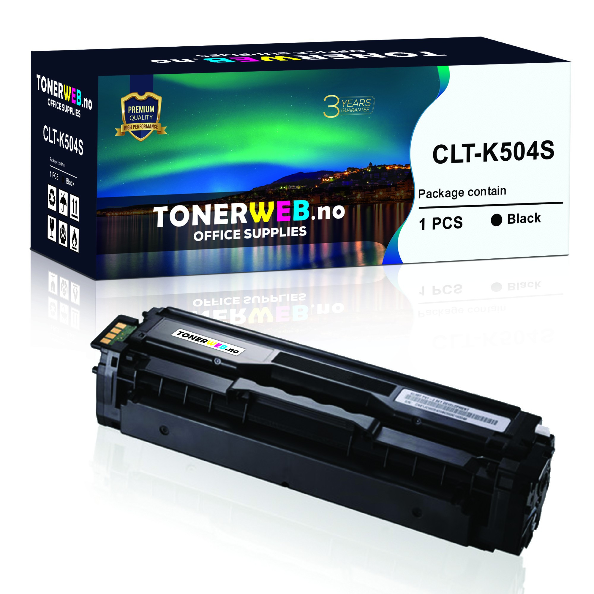 BildeSamsung Toner Sort (2.500 sider) - Erstatter CLT-K504S