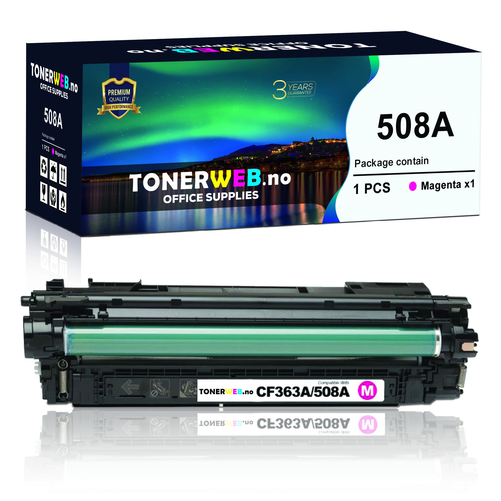 BildeTonerkassett, erstatter HP Magenta 508A (5.000 sider)
