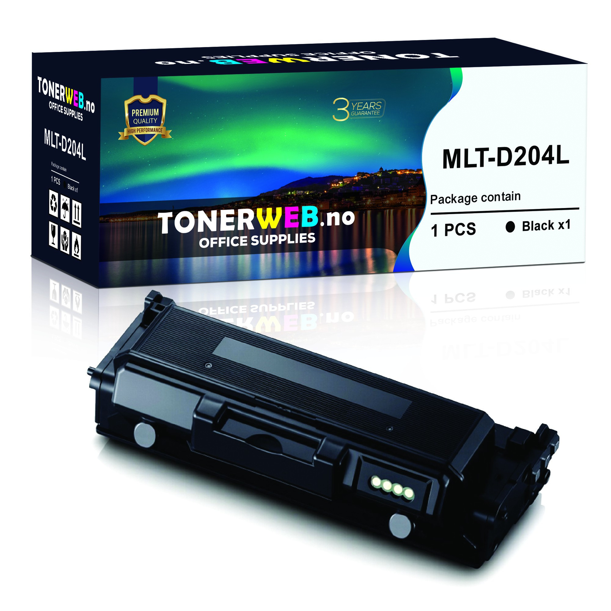 BildeSamsung Toner Sort Høykapasitet (5.000 sider) - Erstatter MLT-D204L