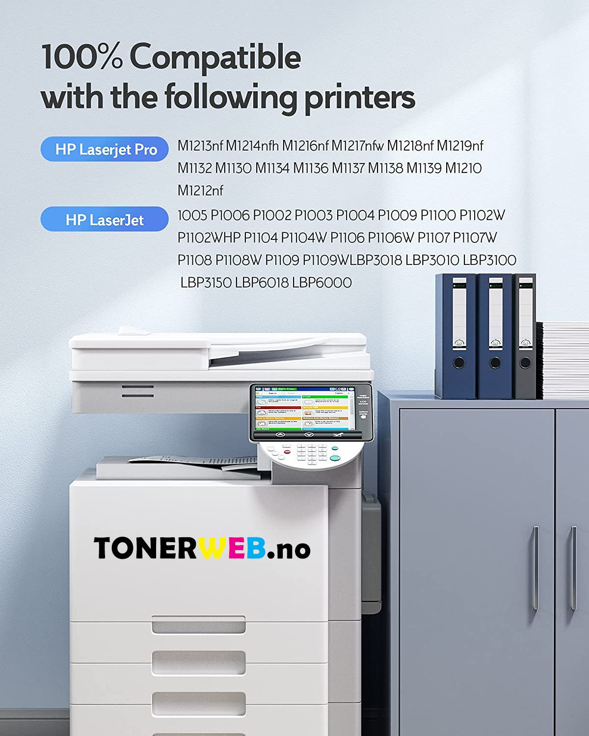 Tonerkassett, erstatter HP Cyan 415A (2100 sider)