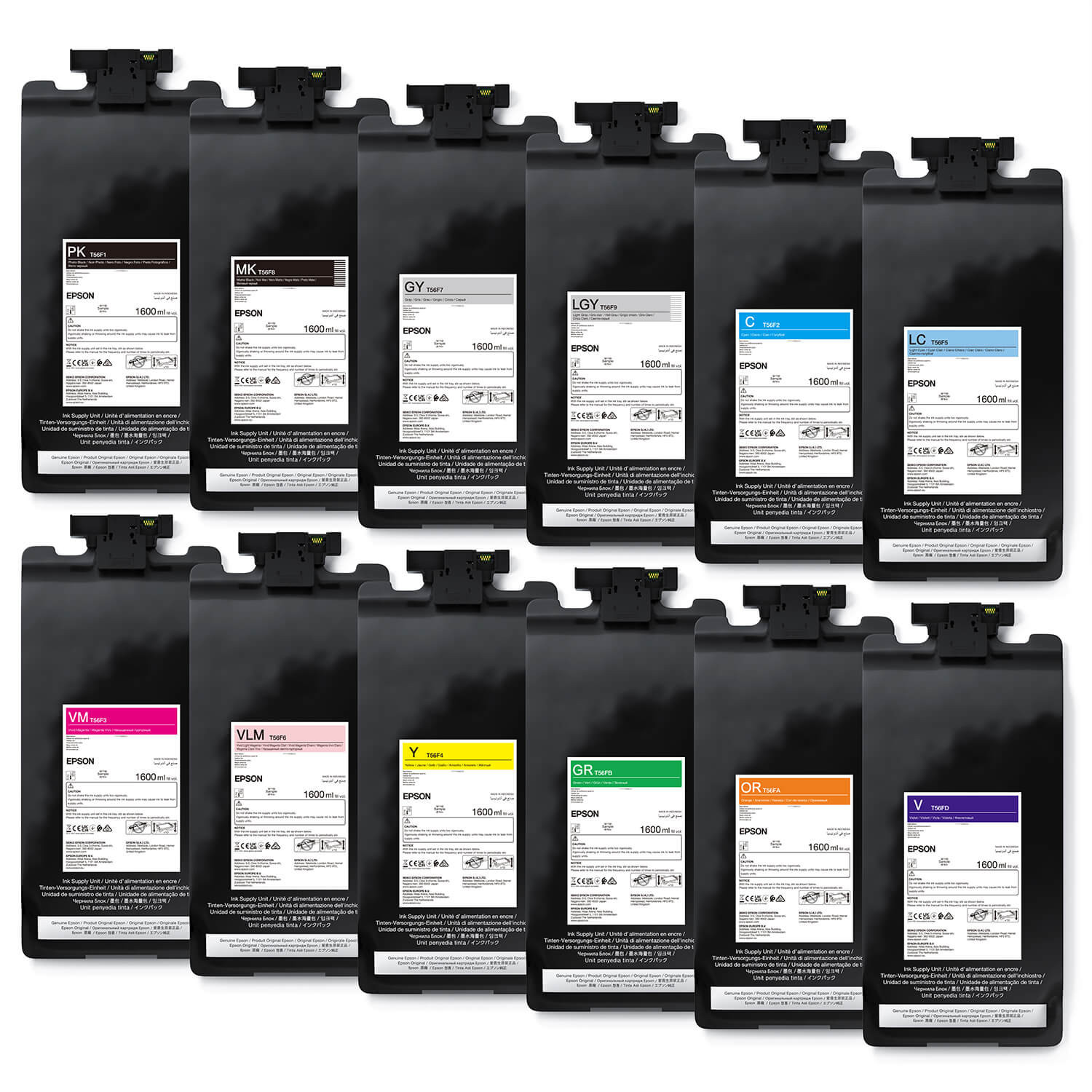 BildeEPSON ink P-Series 64" T56F500 Light Cyan IIPS Ink 1600ml