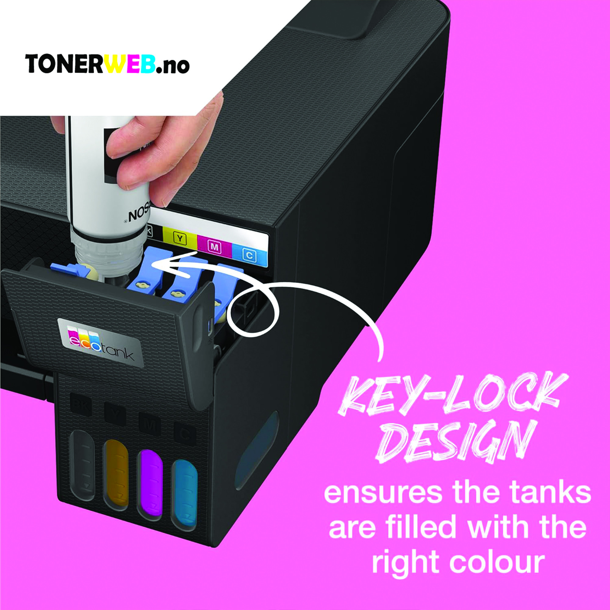 Epson 104 magenta blekk (70ml) - Erstatter C13T00P340