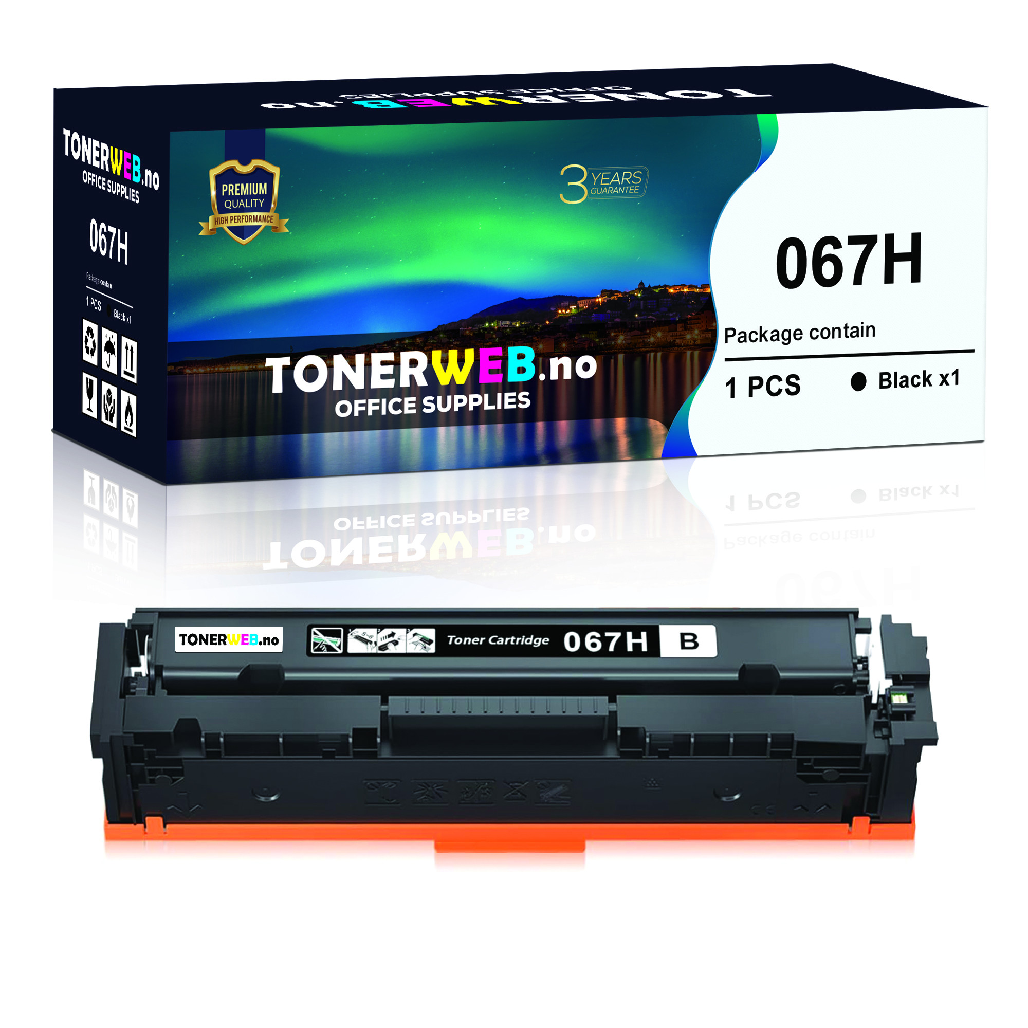 BildeTonerkassett. erstatter Canon 067 High Black 3.13k