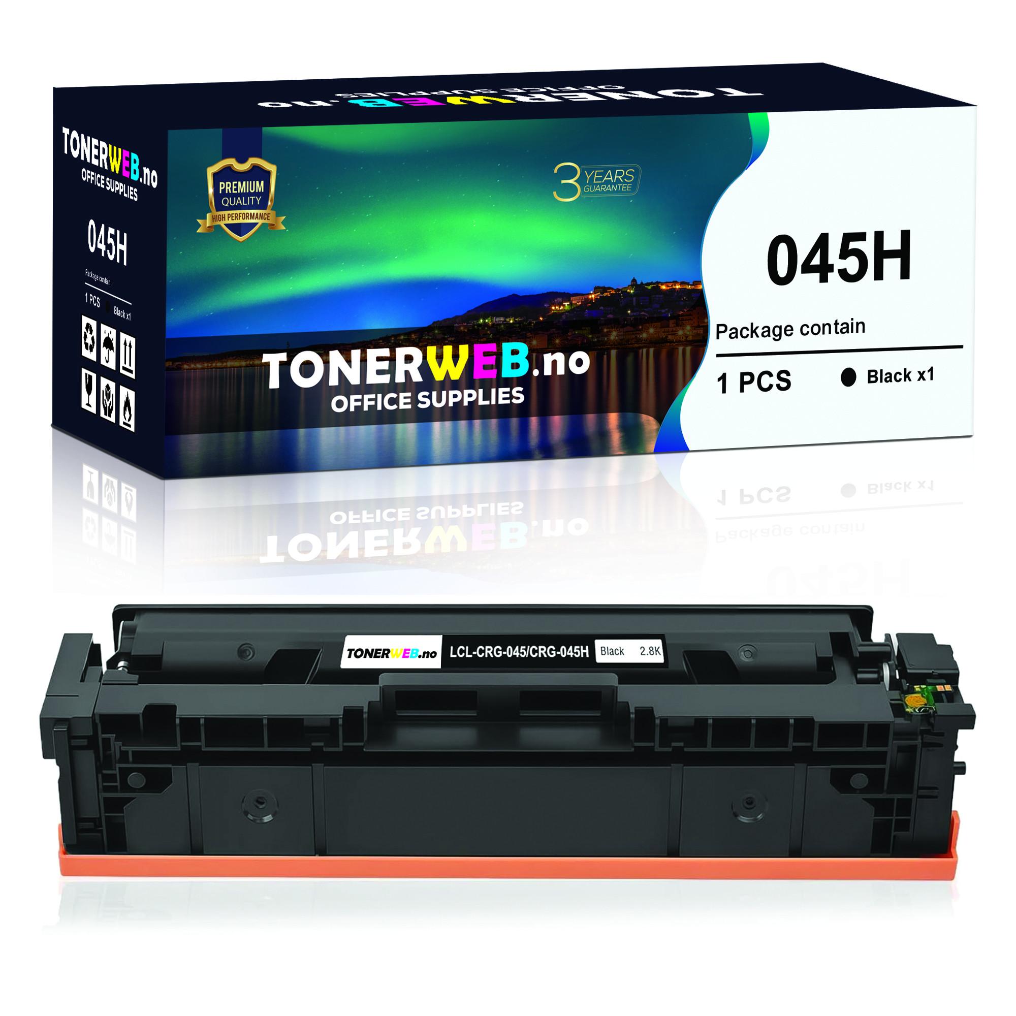 BildeTonerkassett, erstatter Canon 045H sort (2.800 sider) 