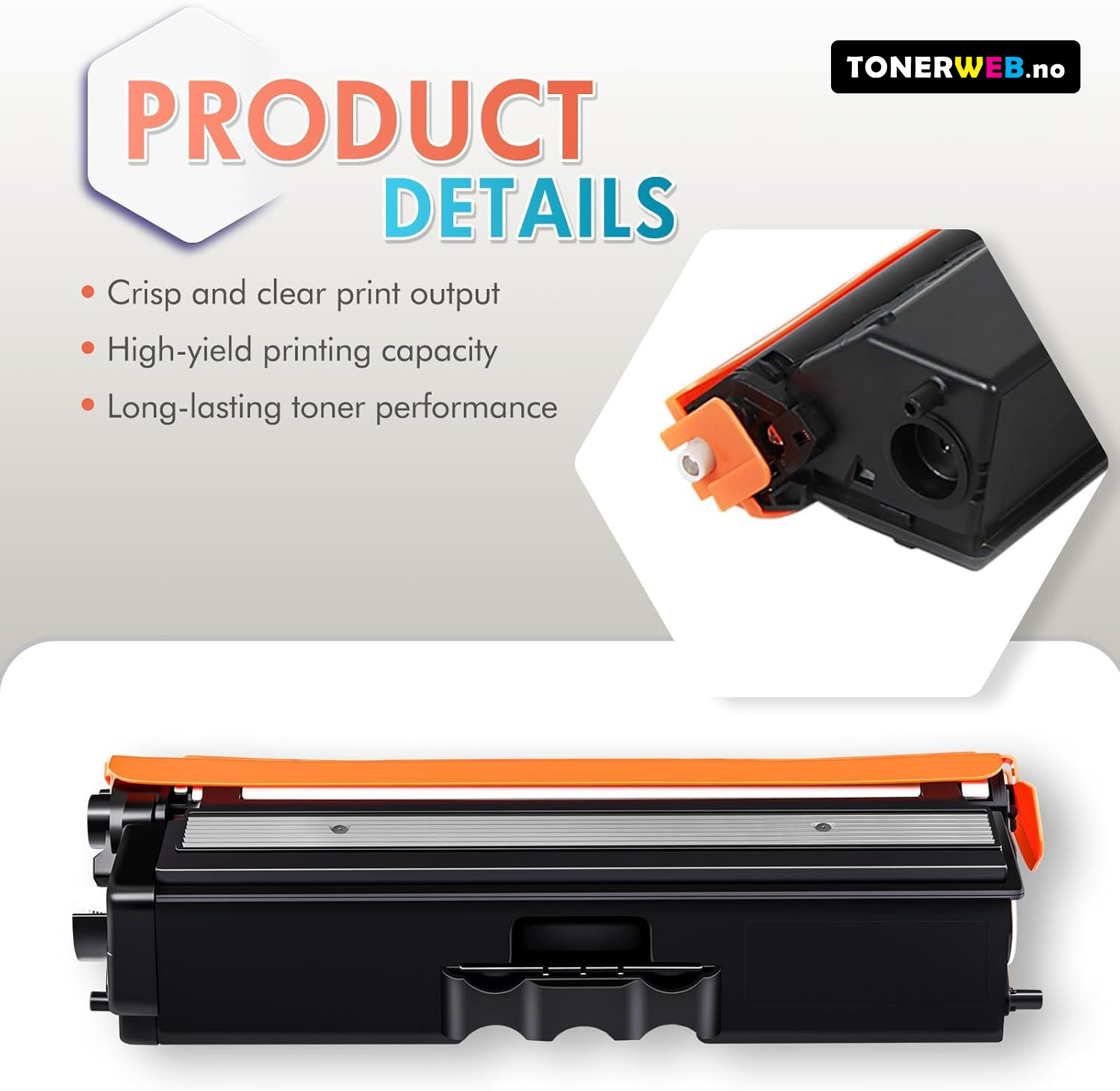 Tonerkassett, erstatter HP CE743A Magenta (7.300 sider) 