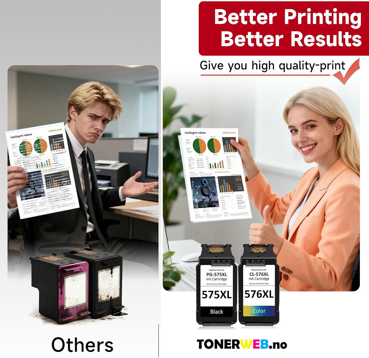 Blekkpatron, erstatter CL-576 Color Ink Cartridge